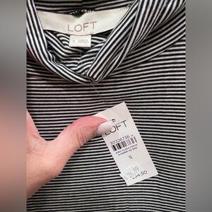 LOFT Striped Turtleneck